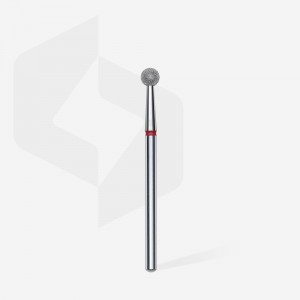 STALEKS EXPERT Deimantinė freza "burbuliukas" raudona, skersmuo 4 mm